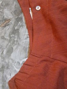 💗Chic Rusty Orange Button-Up Top 💗