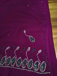 y2k hand work heavy saree...