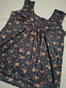 Cute Floral Print Tank Top