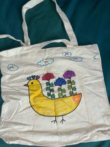 Cute Duck &amp; Flowers Tote Bag