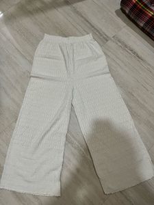 Elegant White Chikankari Palazzos