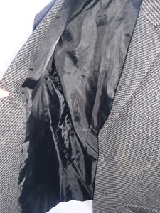 Grey Textured Formal Blazer
