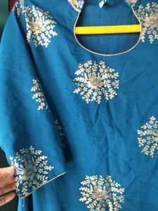 Elegant Blue Kurta Pant Set
