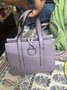 Chic Lavender Top Handle Bag