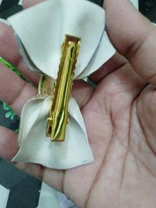 Sparkling Gold Hair Bow