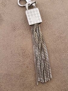 Silver bag charm and keychen
