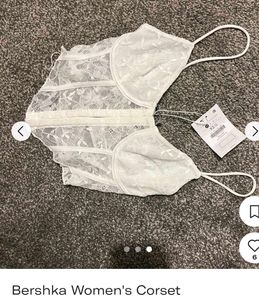 White Lace Corset Top