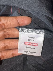 a black casual women’s top from Papaya weekend