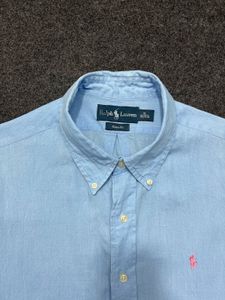 Light Blue Short Sleeve Button-Up Shirt
