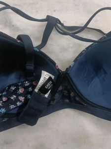 Floral Print Bra