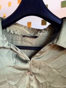 luxe satin shirt