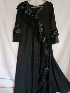 Elegant Floral Ruffle Dress