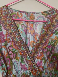 Boho Paisley Midi Dress