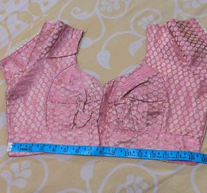 Pink Brocade Blouse