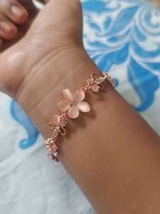 Rose Gold Flower Bracelet