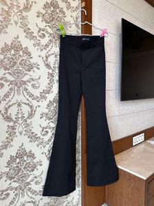 Flared Black Trousers