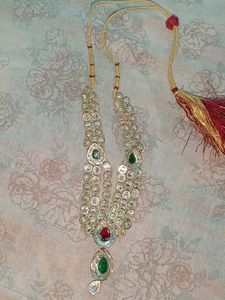 Choker Red Green Multicolour Stone Set