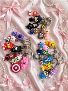 🧸✨ ASSORTED POP-CULTURE 3D SILICONE KEYCHAINS 24