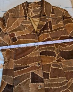 Vintage Suede Patchwork Jacket