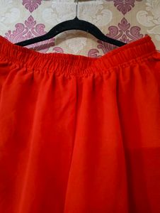 Flowy Orange Palazzo Pants