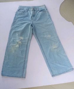Light Wash Wide Leg Jeans
