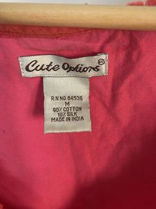 Vibrant Pink &amp; Coral Colorblock Top