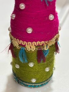Handmade By Me Decor Glass Bottle