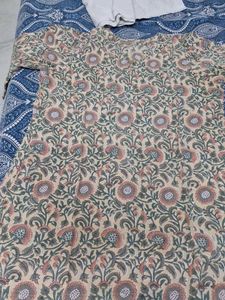 Floral Print Cotton Kurta