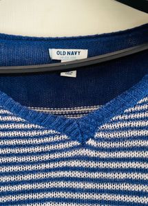 Blue High Low Sweater Top