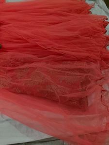 Elegant Peach Ethnic Gown