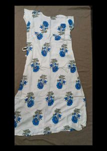 Blue Floral Print Kurta 🩵