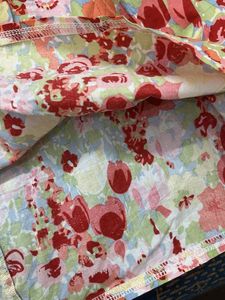 pure cotton Floral Print Puff Sleeve Top