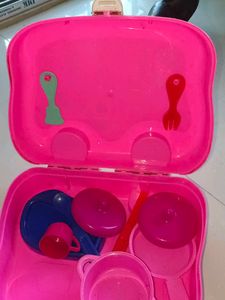 Kids Pink Toy Cookware Set