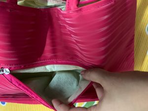 Brand new spacious sidebag or handbag in Rani pink or fusia pink colour