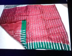 Elegant Maroon Saree