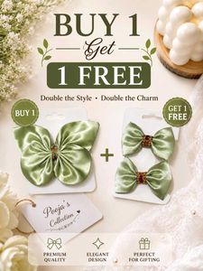 Cute Bow Hair Clips Set