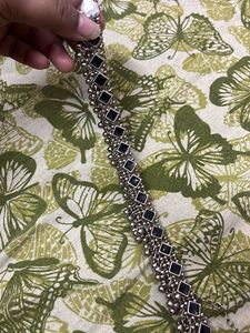 Silver Oxidized Choker Necklace