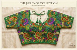 Vibrant Embroidered Ethnic Blouse