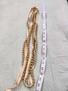 Beaded Golden Lace