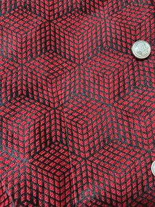 Red Patterned Blazer