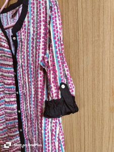 Vibrant Striped Button-Down Kurta
