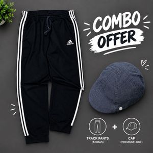 Men's Grey Cap & Adidas trouser