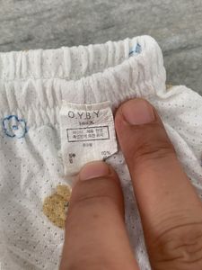 Cute Bear Print Baby Pajama Pants