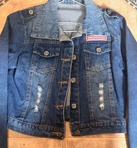Distressed Denim Jacket