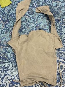 Trendy Long Sleeve Tie Front Top