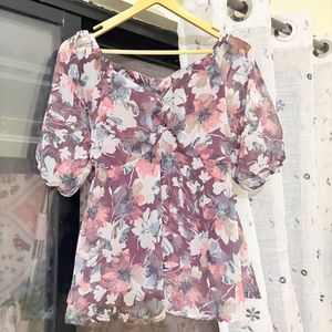 Floral padded top (Not used)
