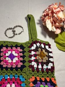 Crochet Square Tank Top