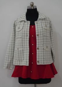 Chic Plaid Tweed Jacket