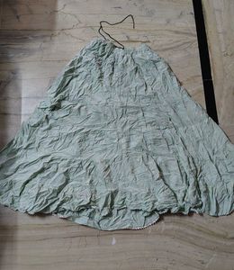 Pastel Green Maxi Skirt