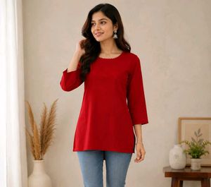 Red short kurti